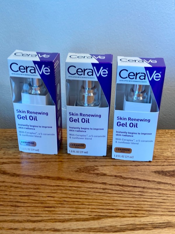 Cerave Skin Renewing Gel Oil (3 Pack) 1oz SET Ceraplex Ceramide Sunflower Sealed gallery