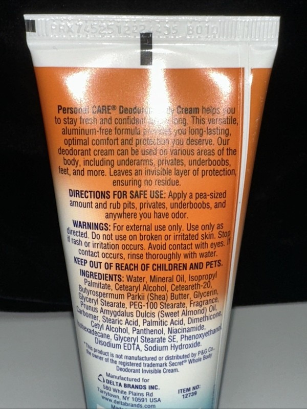4 PACK--Whole Body Deodorant Cream-PEACH & VANILLA BLOSSOM-4oz each gallery