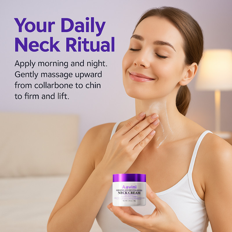 Aavini Neck Cream 50g – Firming & Lifting Peptide Cream for Wrinkles & Sagging gallery