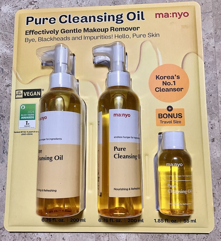Manyo Pure Cleansing Oil 3 PC Set 6.7 oz + 1.8 pz 2028 Expiry gallery