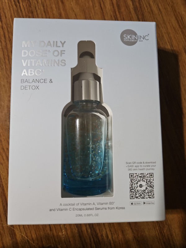 NIB SKIN INC My Daily Dose of Vitamins ABC+ Full Size 20ml/0.68 fl.oz