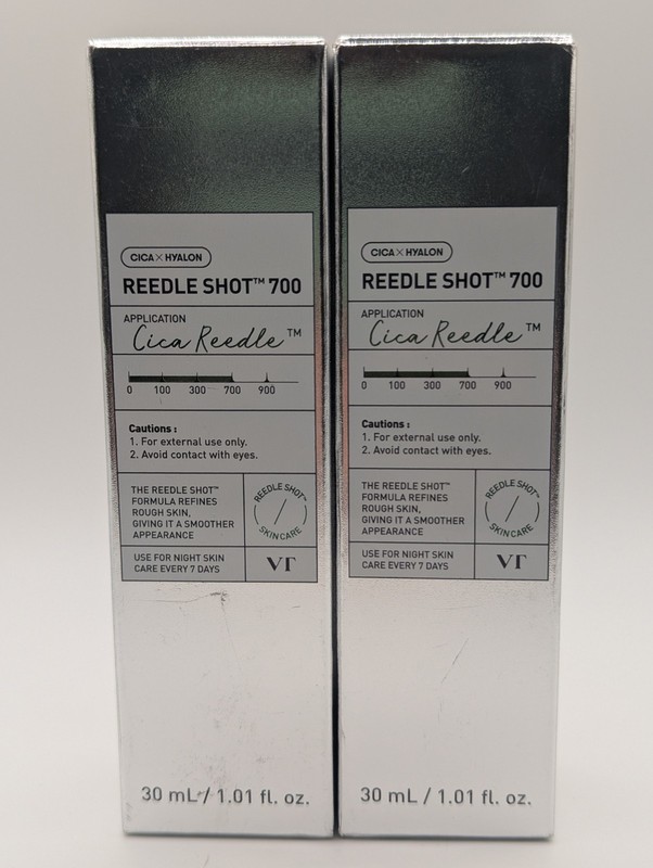 2x VT Cosmetics CICA REEDLE SHOT 700 Microneedling Spot Treatment Serum 1oz