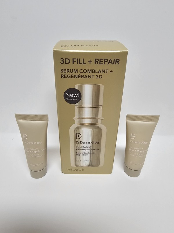 Dr. Dennis Gross Derminfusion Serum full size+2 .25 creams packaging may vary