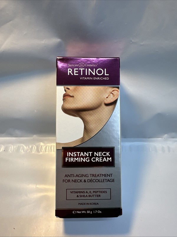 Skincare Cosmetics Instant Neck Firming Cream 1.7oz Vitamin A&E Peptides Korean