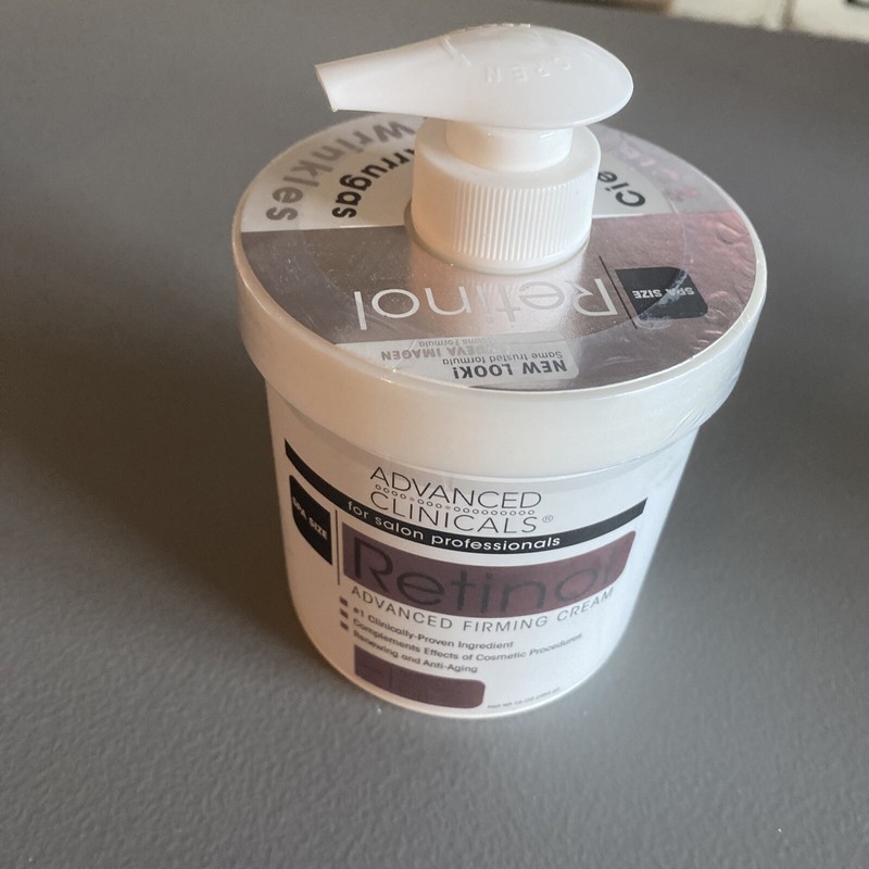 Advanced Clinicals Retinol Advanced Firming Cream 16oz Spa Size Pump Wrinkles gallery