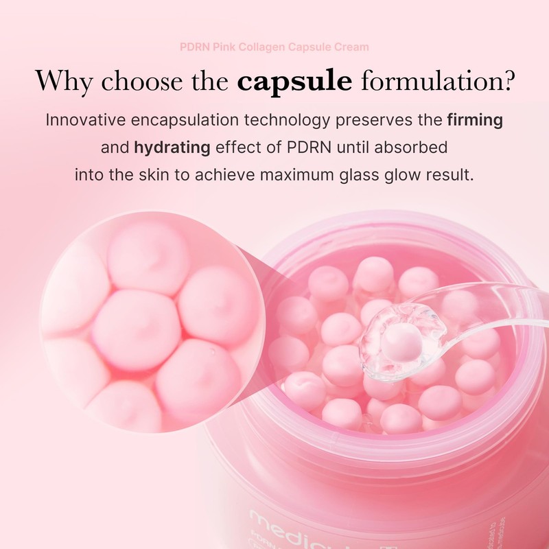 Capsule Cream with Salmon DNA PDRN Pink Collagen | Lightweight Moisturizing C... gallery