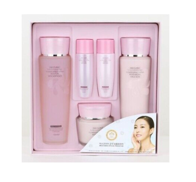 3W CLINIC FLOWER EFFECT EXTRA MOISTURIZING SKIN CARE 3 SET Moist K-Beauty gallery