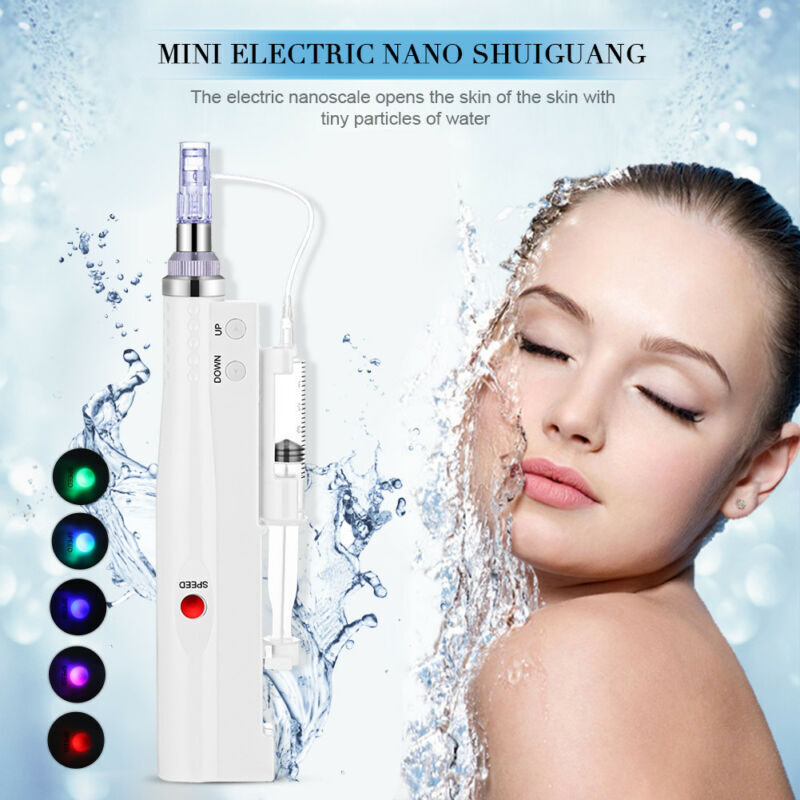 12/24/36 Pins Nano Skin Water Pen Facial Wrinkle Removal Rejuvenation Machine
