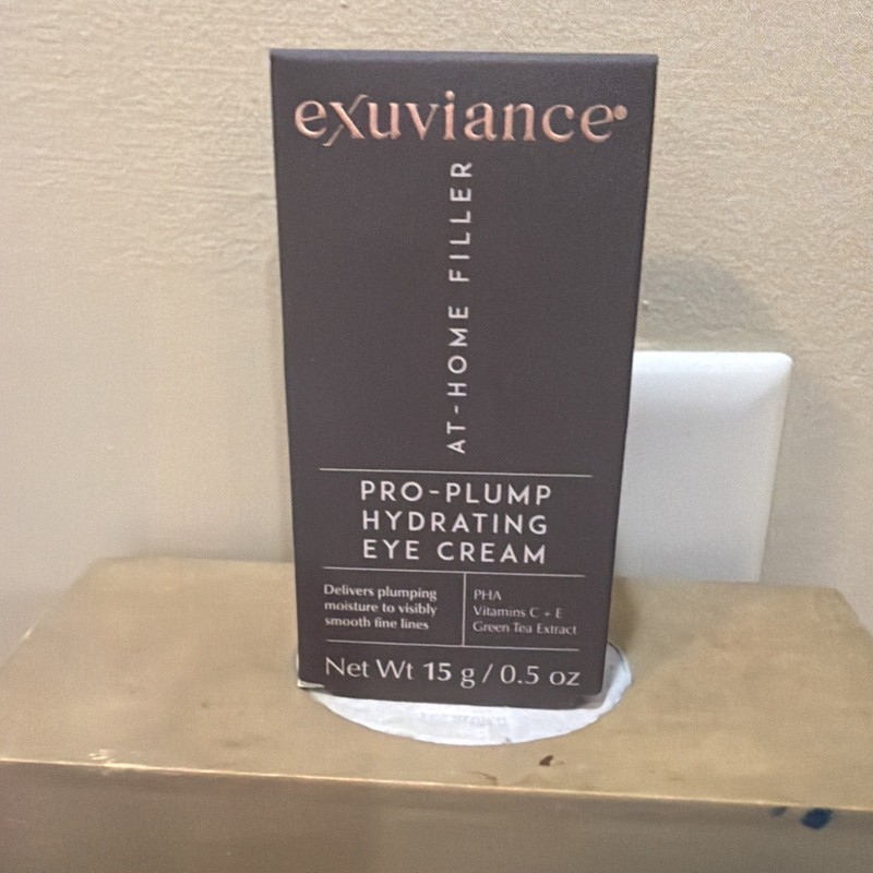 Exuviance Pro-Plump Hydrating Eye Cream NEW 0.5 oz Plus Free Exuviance Samples!