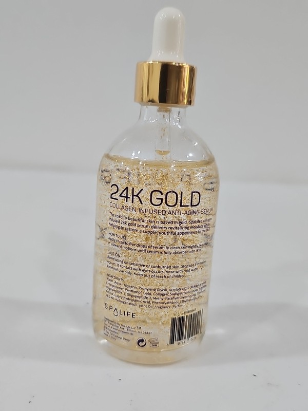 Spa Life 24K gold Collagen Infused Nourishing Serum 3.7 fl oz. Sealed gallery