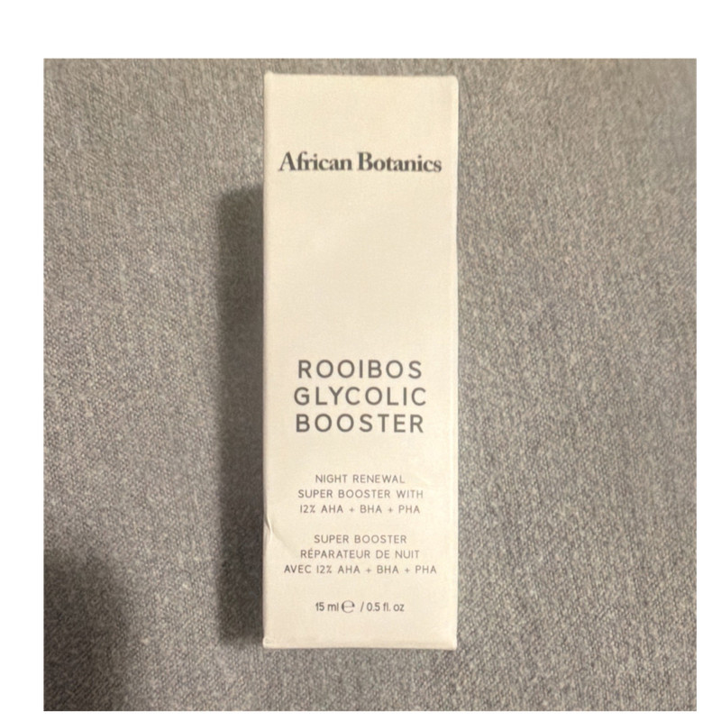 African Botanics Rooibos Glycolic Booster Night Renewal Face 0.5 fl oz 15ml