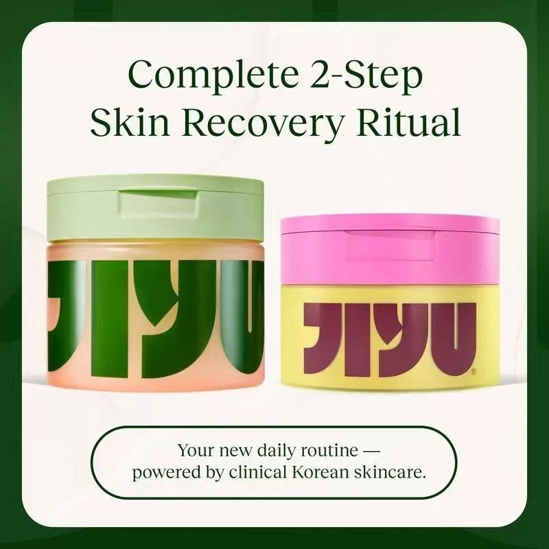 JIYU Korean Skincare Glow Set - NAD+ Toner Pads & Anti-Aging Moisturizer gallery