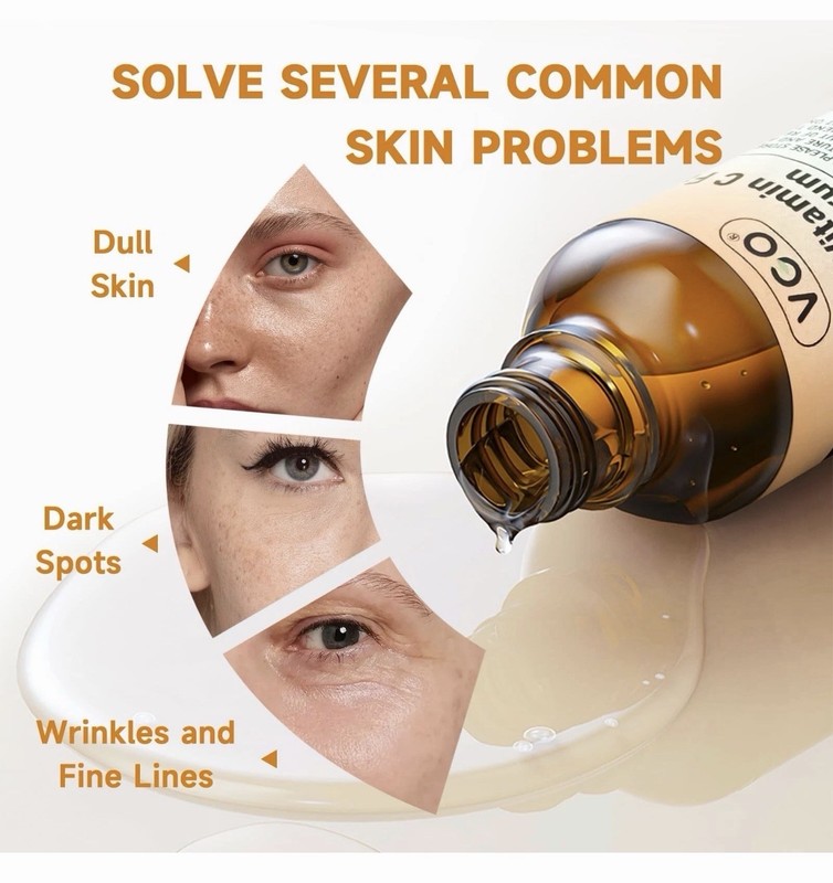 VGO Vitamin C Serum for Face, Vit C Anti Aging Serum with Hyaluronic Acid gallery