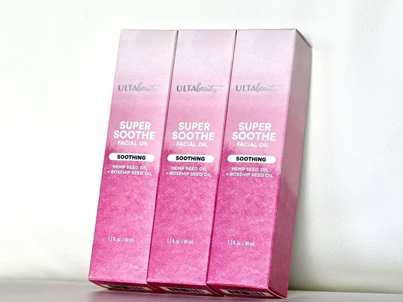 3 PACK! Ulta Beauty Super Soothe Facial Soothing Hemp & Rosehip Seed Oil