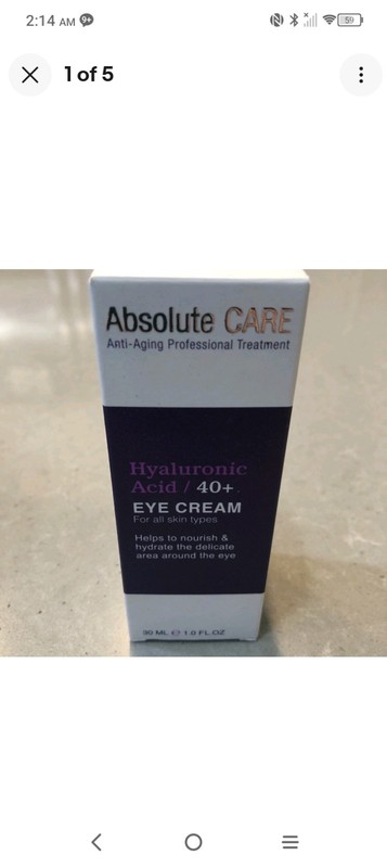 Absolute Care HYALURONIC ACID Age 40+ Eye Cream