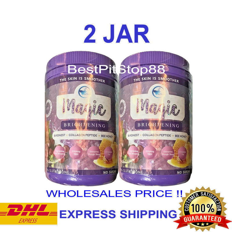 2 X Phyto Gluta Magic Brightening Collagen Peptide Whitening Skin DHL Express