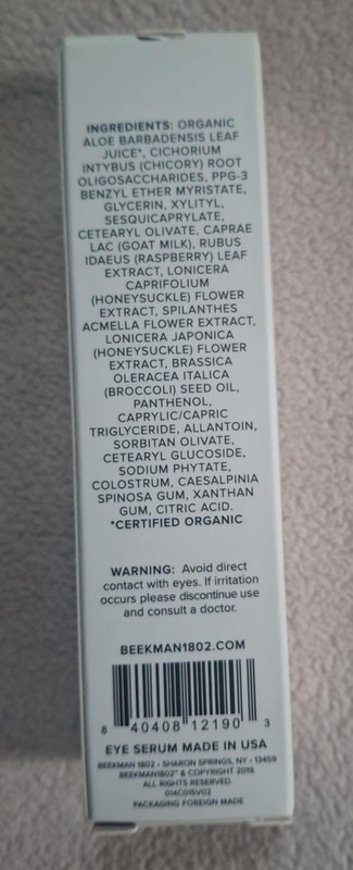 Beekman 1802 Light As Air Goat Milk Eye Serum .5 oz Illuminating Anti Fatique gallery