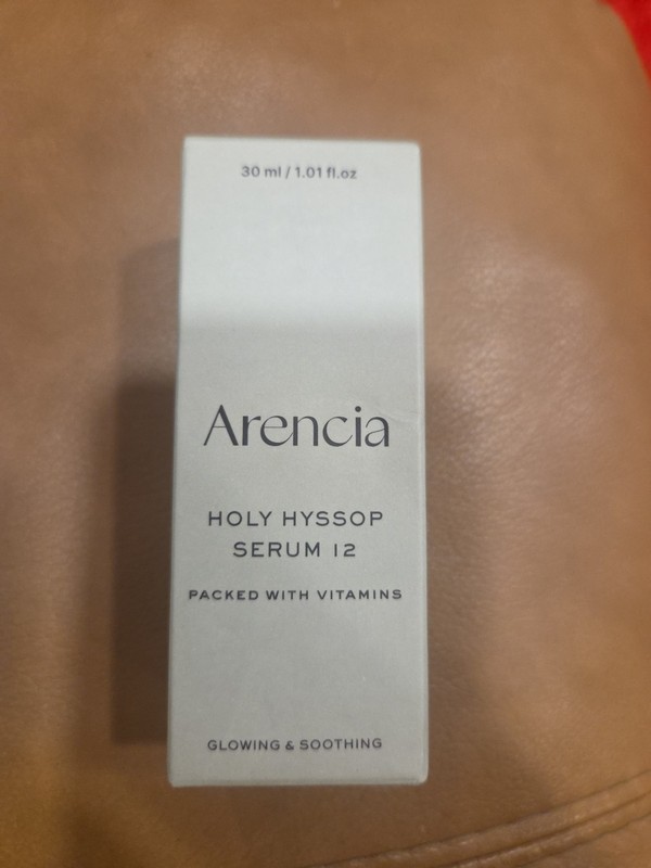 Arencia Holy Hyssop Serum 12 30ml Full Size EXP 7/2027 With Vitamins