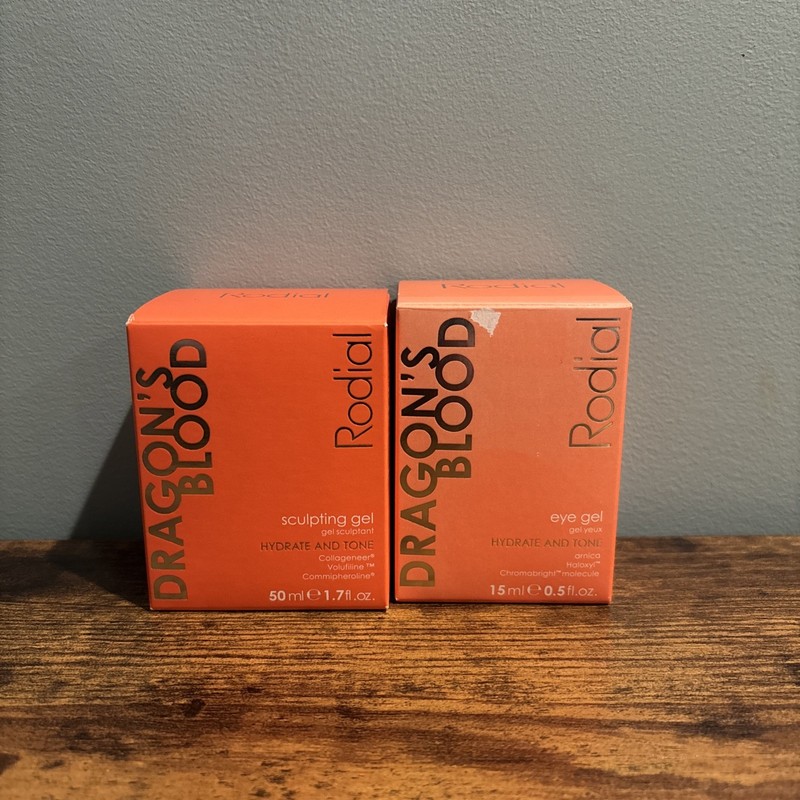 Rodial Dragon’s Blood Sculpting (50ml) And Eye Gel (15ml) Hydrate & Tone Bundle