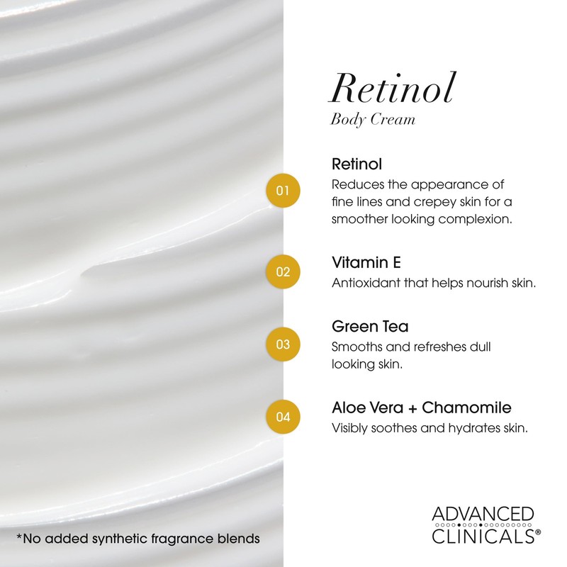 Advanced Clinicals 16 Ounce (Pack of 1), 1 - Retinol Firming Body Cream gallery