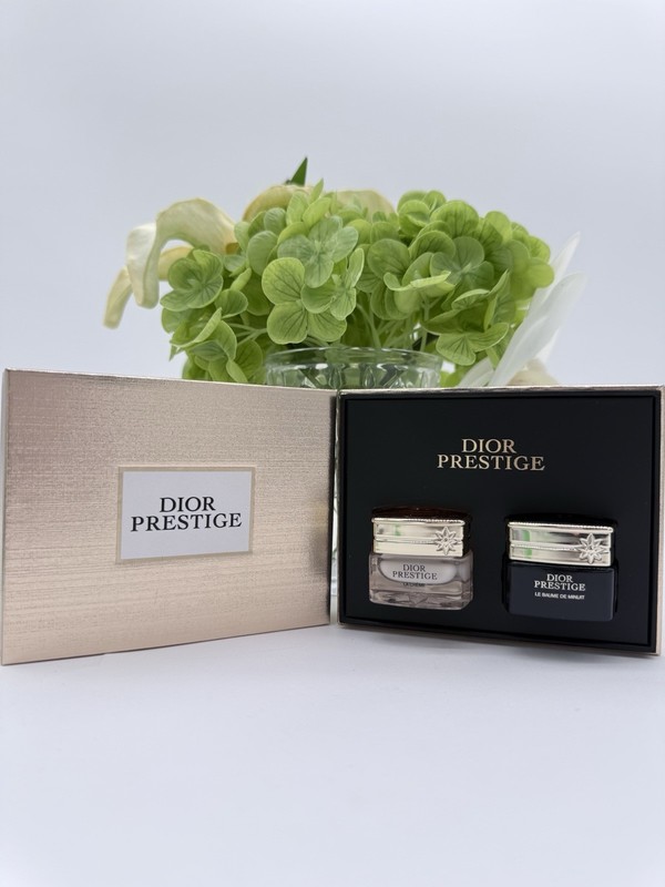 Dior Prestige Gift Set Repair Creme + Intensive Regenerating Night Balm .017oz
