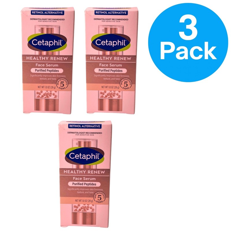 Cetaphil Healthy Renew Face Serum Retinol Alternative Peptides 1 oz – 3 Pack