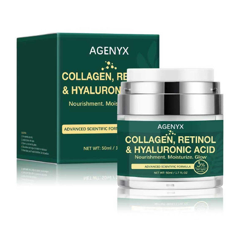 Collagen, Retinol & Hyaluronic Acid Cream – Anti Aging Face & Neck Moisturizer f