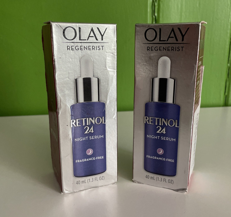 2 PACK - NEW DAMAGE BOX lay Retinol 24 Night Smoothing Serum Fragrance Free gallery