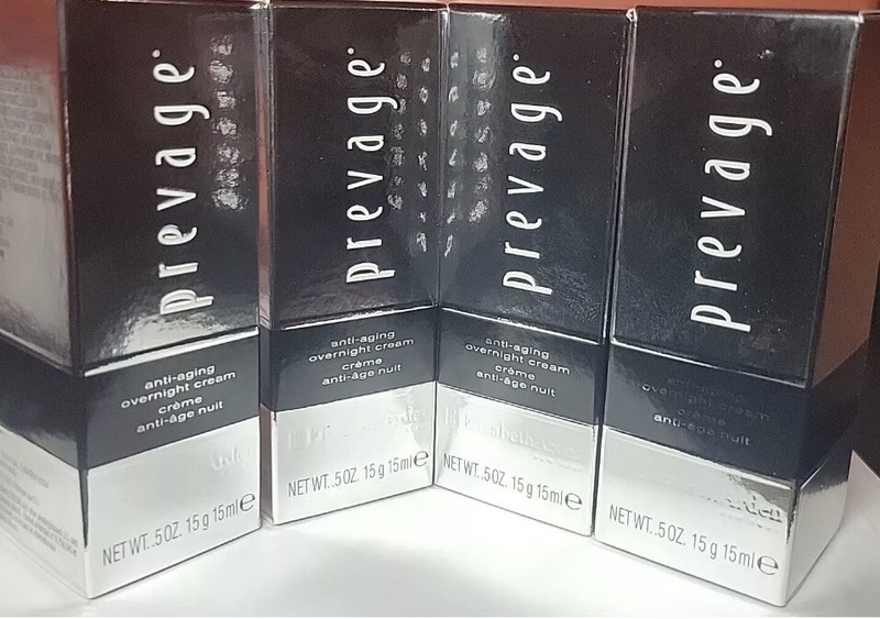 4 Pack Elizabeth Arden PREVAGE Anti-Aging Overnight Cream, 4 X 0.5oz, Boxed