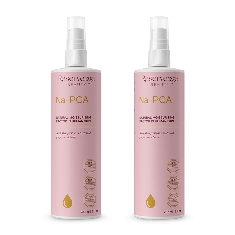 Reserveage Na-PCA Spray Anti Aging Face Moisturizer for Women/Men, 8Fl Oz 2 Pack