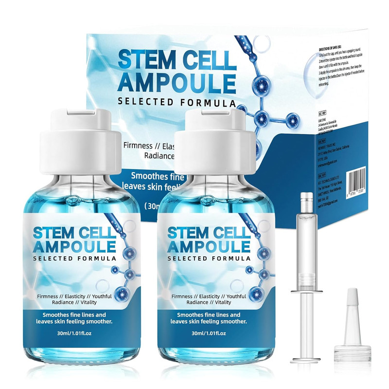 Stem Cell Serum Anti-Aging Ampoule for Microneedling & Facial Hydration