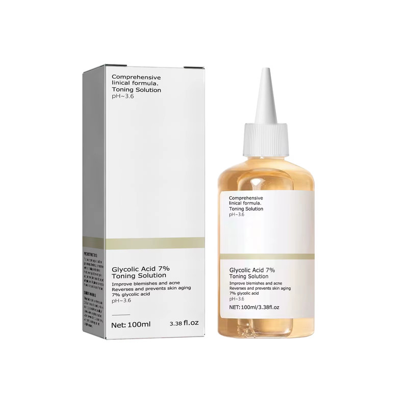 Glycolic Acid 7% Toning Solution 100ML Acne Remover & Skin Brightening Care
