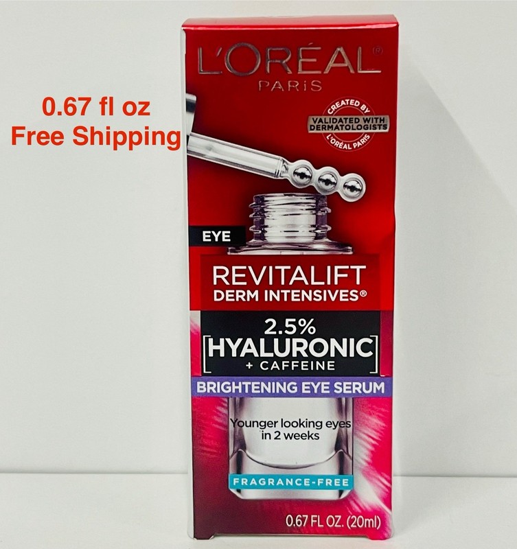 L’Oreal Paris Revitalift Derm Intensives Eye Serum Hyaluronic & Caffeine 0.67 oz