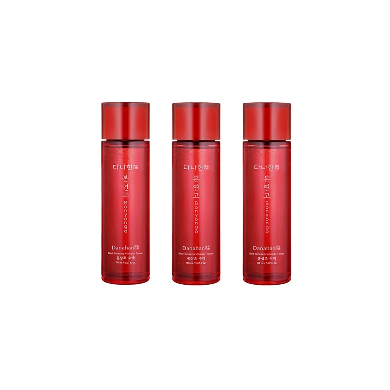DANAHAN Bonyongo Red Ginseng Vinegar Toner 150ml x 3 | Korean Skincare K-beauty