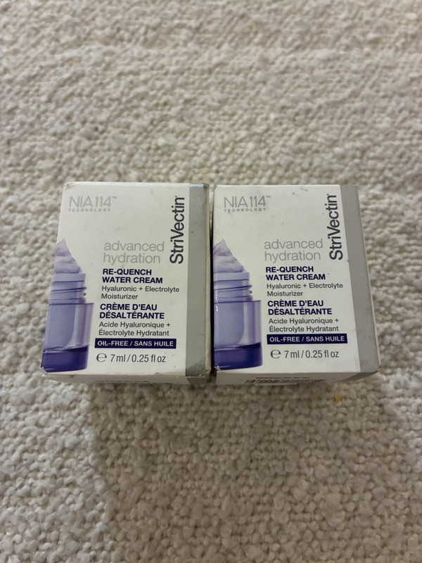 2 PACK StriVectin Re-Quench Water Cream Hyaluronic+Electrolyte Moisturizer 1.7oz