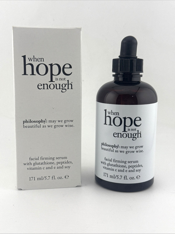 philosophy When Hope is Not Enough Facial Firming Serum 5.7 fl oz JUMBO SIZE!