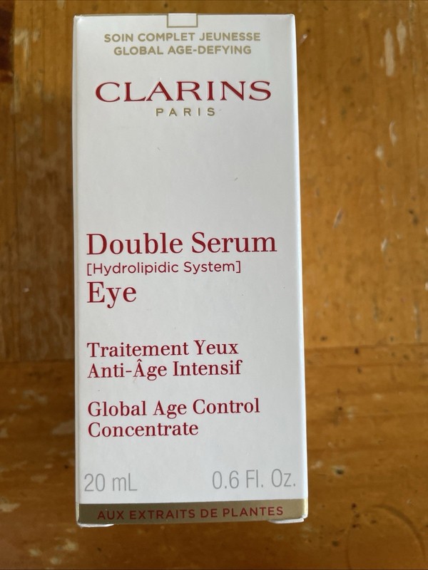Clarins Double Serum for Eyes 0.6 oz | Global Age Control Concentrate AUTHENTIC
