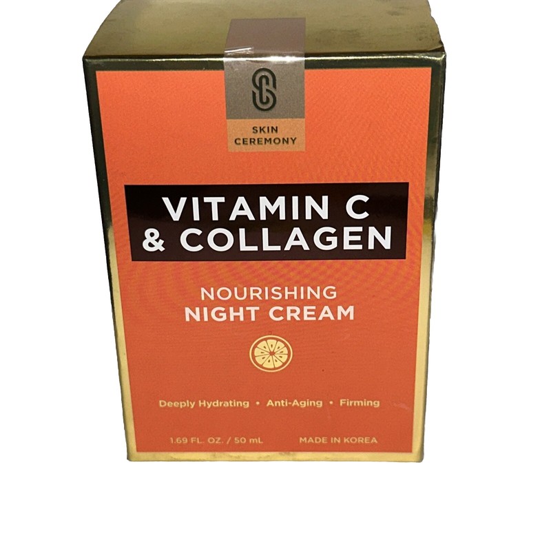 VITAMIN C & COLLAGEN NOURISHING NIGHT CREAM Firming by SKIN CEREMONY 1.69fl.oz