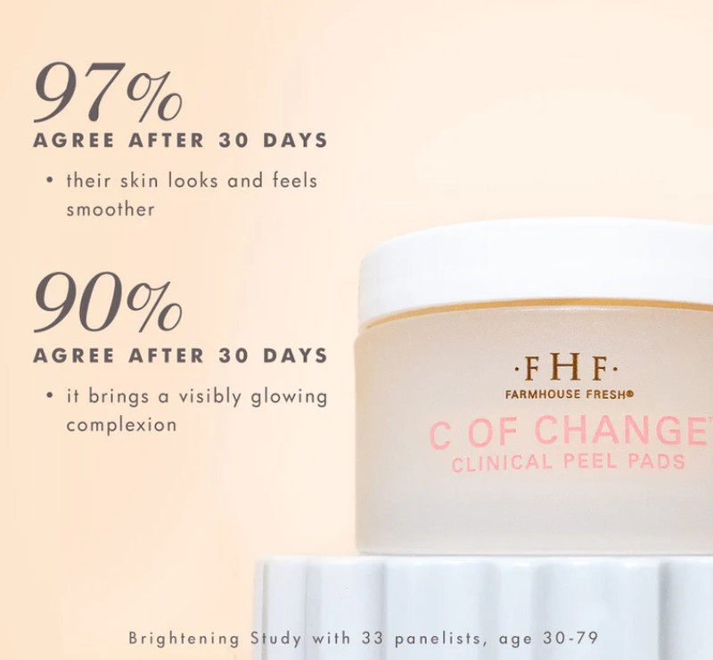 F•H•F FarmHouse Fresh® C of Change 50 Vitamin C Clinical Peel Pads