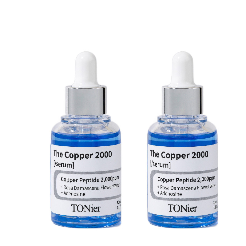 TONier The Copper 2000 Serum 30ml (1.01 fl oz) x 2 Copper Peptide Serum K-Beauty