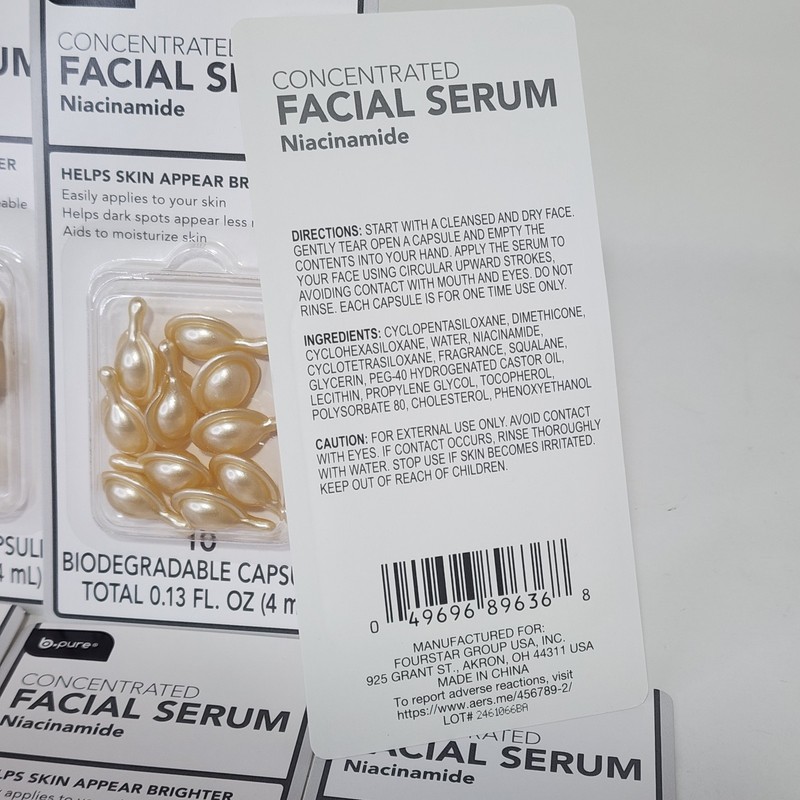 B.Pure Concentrated Facial Serum Niacinamide Capsules ~ 6 PACKS X 10 each gallery