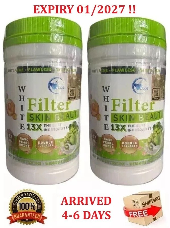 2 Jars Phyto Filter White Skin Beauty 13X Collagen By DSM Fresh Stocks