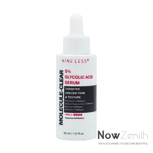 NINE LESS Molecule-Clear 5% Glycolic Acid Serum 30mL / Level 4