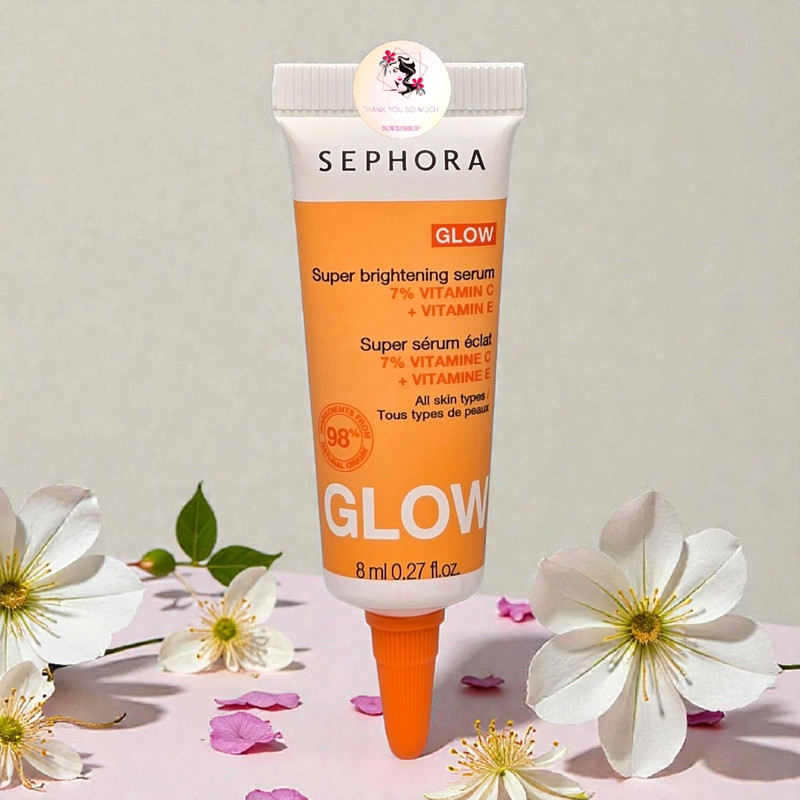 Sephora Glow Super Brightening Serum With Vitamin C &E 8 ml/.27 oz Sample Size