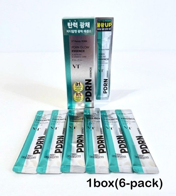 VT PDRN Glow Essence 2ml X 6pcs/Firming Radiance Anti-Aging/1BOX,2BOX/No.1 Korea