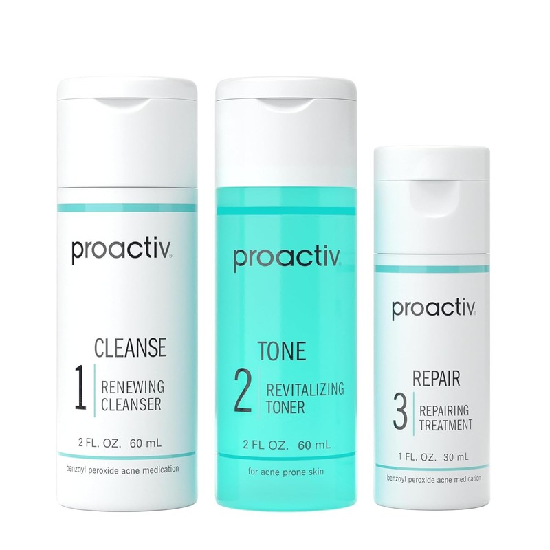 Proactiv Acne Kit – Benzoyl Peroxide Wash, Toner & Spot Treatment, 30-Day System