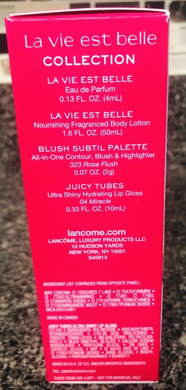 Lancôme Blush Palette , Body Lotion Juicy Tube in Miracle ,Eau de Parfum Lot 4 gallery