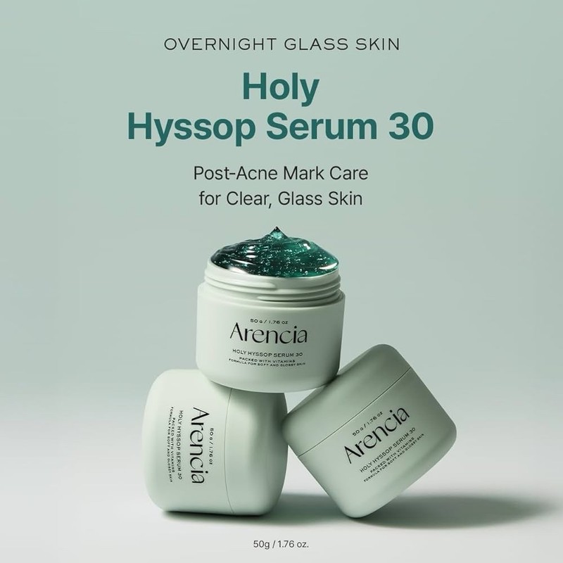 ARENCIA Glow Hyssop Overnight Face Mask Serum Hydrating Anti-Aging Serum Korean gallery