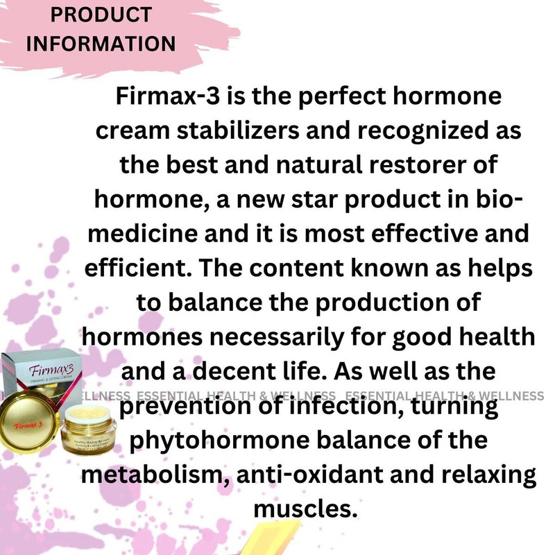 1xOriginal Firmax3 Anti Aging Hormones Firming Lifting Balancing Whitening Cream gallery
