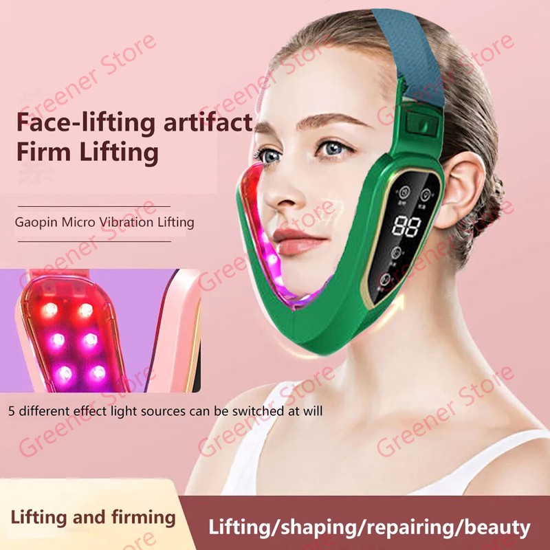 V-Face Shape Skin Lifting Belt Massager Double-Chin Removal LED Photon Therapy gallery